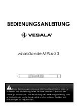 Preview for 9 page of VESALA MicroSonde MPL6-33 User Manual