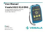 VESALA SG33 X2.0 ENG User Manual предпросмотр