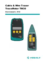 VESALA TraceMeter TM30 User Manual предпросмотр