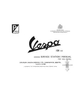 Предварительный просмотр 2 страницы VESPA 152L2 125 cc Service Station Manual