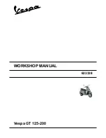 VESPA GT 125 Workshop Manual preview