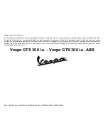 VESPA GTS 300 i.e. Manual preview