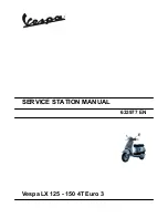 Preview for 1 page of VESPA LX 125  4T Euro 3 Service Station Manual