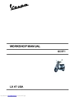 Preview for 1 page of VESPA LX 4T Workshop Manual