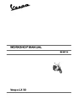 Preview for 1 page of VESPA LX 50 Workshop Manual