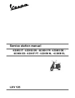 VESPA LXV 125 Service Station Manual preview