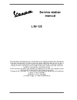 Preview for 2 page of VESPA LXV 125 Service Station Manual