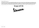 Preview for 1 page of VESPA LXV 50 2012 Manual