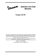 Предварительный просмотр 2 страницы VESPA LXV 50 Service Station Manual