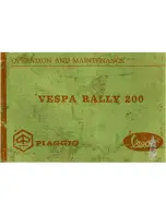 VESPA RALLY 200 Manual preview