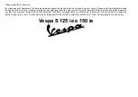 VESPA S 125 ie Manual предпросмотр