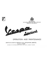 Предварительный просмотр 2 страницы VESPA Sprint Operation And Maintenance