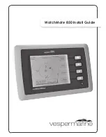 Предварительный просмотр 1 страницы vesper marine WatchMate 850 Install Manual