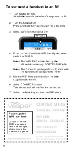 Предварительный просмотр 14 страницы Vesper CORTEX H1 Installation Manual