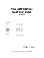 Preview for 2 page of Vess A2600 Quick Start Manual