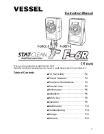 Vessel F-6R Instruction Manual preview