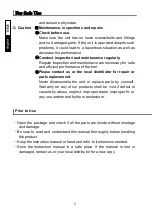 Preview for 6 page of Vessel GT-1600VP Instruction Manual