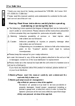 Preview for 2 page of Vessel GT-CD60-34 Instruction Manual