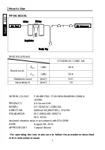 Preview for 8 page of Vessel GT-CD60-34 Instruction Manual