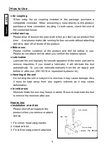 Preview for 10 page of Vessel GT-CD60-34 Instruction Manual