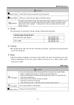 Preview for 23 page of Vessel HFC1-300DR Instruction Manual