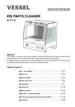 Предварительный просмотр 21 страницы Vessel IPC-A3 Instruction Manual