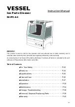 Preview for 21 page of Vessel IPC-A4 Instruction Manual