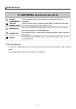 Preview for 12 page of Vessel Stat Clean CF300-E Instruction Manual