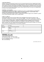 Preview for 12 page of Vessel Stat Clean F-120R-E Instruction Manual