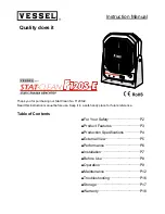 Предварительный просмотр 1 страницы Vessel Stat Clean F120S-E Instructions Manual