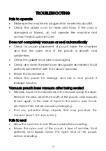 Preview for 20 page of Vesta Precision Chamber Vac Elite User Manual