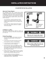 Предварительный просмотр 7 страницы Vesta DWV322CB Installation Instructions And Use & Care Manual