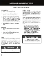 Preview for 6 page of Vesta DWV335BBS Installation Instructions And Use & Care Manual