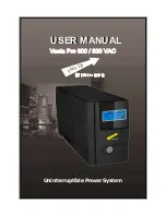 Preview for 1 page of Vesta Pro 600 VAC User Manual