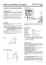 Предварительный просмотр 2 страницы Vestamatic WISO Crystal Wind-/Sun Station Installation And Operating Instructions