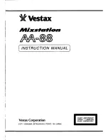 Preview for 1 page of Vestax AA-88 Instruction Manual