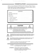 Предварительный просмотр 2 страницы Vestax CDX-05 Owner'S Manual