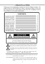 Предварительный просмотр 2 страницы Vestax CDX-16 Owner'S Manual