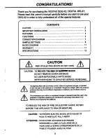 Предварительный просмотр 2 страницы Vestax DDG-X2 Owner'S Manual