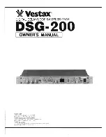 Vestax DSG-200 Owner'S Manual preview