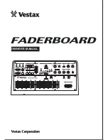 Vestax FADERBOARD Owner'S Manual preview