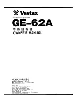 Vestax GE-62A Owner'S Manual preview