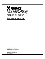 Vestax MDM-410 Owner'S Manual предпросмотр