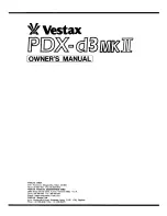 Vestax PDX-D3MKII Owner'S Manual preview