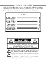 Предварительный просмотр 2 страницы Vestax PMC-007 Owner'S Manual