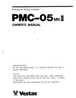 Vestax PMC-05MKII Owner'S Manual preview