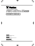 Preview for 1 page of Vestax PMC-05PRO3VCA Owner'S Manual