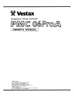 Предварительный просмотр 1 страницы Vestax PMC-06ProA Owner'S Manual