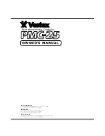 Preview for 1 page of Vestax PMC-25 Owner'S Manual