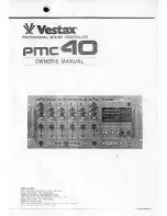 Vestax PMC-40 Owner'S Manual preview